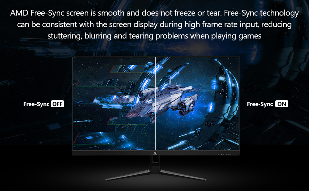 ZEDGE UG27Q 27" 2K QHD IPS Gaming Monitor, 1440P 2560x1440, 100Hz